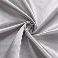 Kate Aurora 1 Piece Priscilla Light Filtering Grommet Top Embossed Leaves Jacquard Window Curtain Panel - Silver