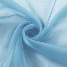 Kate Aurora Extra Long 1 Piece Baby Blue Lightweight Rod Pocket Transparent Backdrop Sheer Window Curtain - 90 in. Long