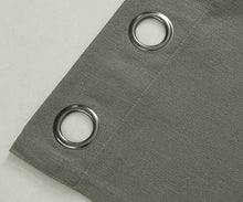 Kate Aurora Oversized Grommet Top Window Valances - Gray