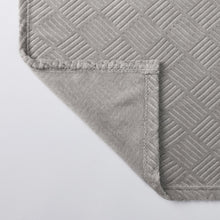 Kate Aurora Ultra Soft & Plush Hypoallergenic Boston Geo Accent Fleece Throw Blanket - 50" x 60" - Gray