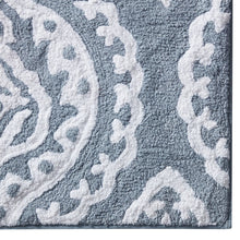 Kate Aurora 100% Premium Cotton Damask Designed Non Slip Bath Rug - 20 in. W x 32 in. L