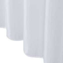 GoodGram Basics Waterproof White Fabric Shower Curtain Liner With Rust Proof Metal Grommets - Standard Size