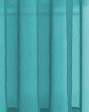 GoodGram Basic Home Grommet Top Sheer Single Window Curtain - 52 in. W x 45 in. L, Turquoise
