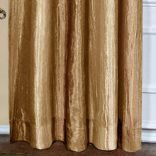 GoodGram Ombre Crushed Satin Sheer Single Window Curtains & Valances - 50 in. W x 63 in. L, Sandstone