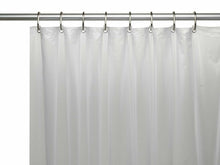 Kate Aurora Hotel Heavy Duty 10 Gauge Vinyl Shower Curtain Liners - Frosty 72" x 84" Extra Long Shower Curtain Liner