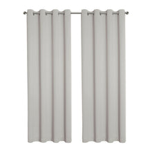 Kate Aurora Hotel Living 2 Pack 100% Blackout Grommet Top Ivory Beige Curtain Panels - 50 in. W x 45 in. L, Ivory Beige