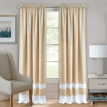 Kate Aurora Complete 3 Piece Window in a Bag Flax Linen Curtain Set - 52 in. W x 63 in. L, Taupe