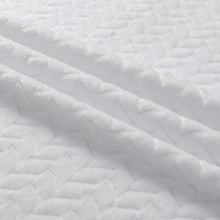 Kate Aurora Herringbone Shag Ultra Soft & Plush Accent Throw Blanket - 50 in. W x 60 in. L - White