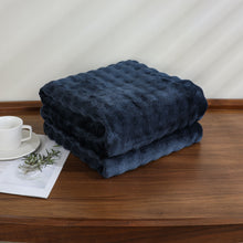 Kate Aurora Prestige Ultra Soft & Plush Accent Throw Blanket - 50 in. W x 60 in. L - Navy