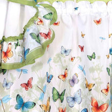 GoodGram Butterflies Prairie Complete 5 Piece Cottage Kitchen Curtain Set - 58 in. W x 24 in. L