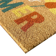 Kate Aurora Hello Summer Bristled Outdoor Heavy Duty Welcome Mat - 18"x30"