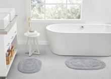 Kate Aurora Spa Retreat 100% Pile Cotton 2 Piece Oval Bath Rug Set