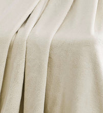 Kate Aurora Ultra Soft & Plush Oversized Ivory Beige Cloud Fleece Accent Throw Blanket - 50" x 70"