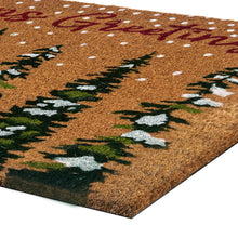 Kate Aurora Christmas Evergreens Seasons Greetings Bristled Outdoor Welcome Mat - 18"x30"