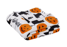 Kate Aurora Ultra Soft & Plush Oversized Halloween Spooky Cats, Bats & Jack O' Lanterns Accent Throw Blanket - 50 In. W X 70 