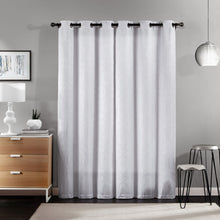 Kate Aurora Modern Living 2 Pack Aries Geometric Light Reducing Grommet Curtains - White