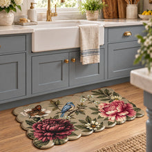 Kate Aurora Botanical Gardens Anti Fatigue Non-Skid Memory Foam Kitchen Floor Mat - 18 in. W x 30 in. L