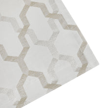 Kate Aurora Living Shabby Trellis Clover Rod Pocket Window Curtain Valances - 56 in. W x 14 in. L, Neutral/Linen
