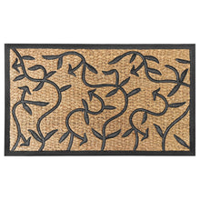 Kate Aurora Ironwork Scroll Designed Coir Bristled Outdoor All Season Welcome Mat With Rubber Trim - 18"x30"