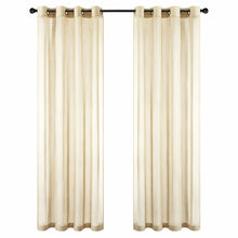 GoodGram Basic Home Grommet Top Sheer Single Window Curtain - 52 in. W x 84 in. L, Antique