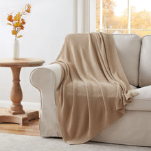 Kate Aurora Vermont Impressions Cable Knit Accent Throw Blanket - 50 in. W x 60 in. L