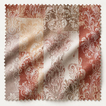 Kate Aurora Traditional Designs 2 Pack Atlanta Scroll Grommet Top Curtain Panels - 84 in. Long - Marsala