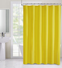Heavy Duty Yellow 10 Gauge Hotel Non-Toxic Odor Free PEVA Shower Curtain Liner - Mold & Mildew Resistant