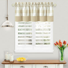 Kate Aurora Modern Farmhouse Buffalo Plaid Checkered Rod Pocket Window Valance - Linen/Taupe