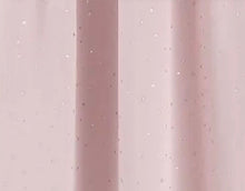 Kate Aurora 2 Piece Juvi Metallic Shooting Stars Room Darkening Rod Pocket Window Curtain Panels - Pink