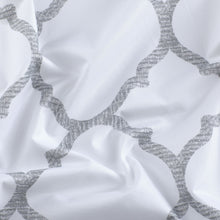 Kate Aurora 2 Piece Thermal Lattice Foamback Room Darkening Grommet Top Curtains - 52 in. W x 84 in. L, Gray