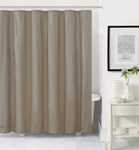Kate Aurora Hotel Collection Heavy Duty Odor Free Mold & Mildew Resistant Extra Long Taupe Peva Vinyl Shower Liner - 72 In. W