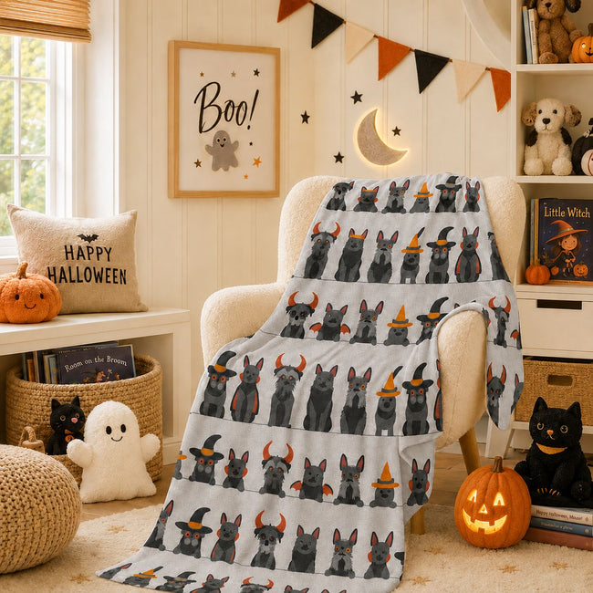 Kate Aurora Halloween Spooky Pets Ultra Soft & Plush Oversized Accent Throw Blanket - 50 in. W x 70 in. L