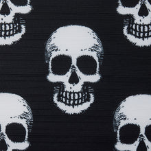 Kate Aurora Halloween Accents Black & White Friendly Skulls Fabric Shower Curtain - Standard Size