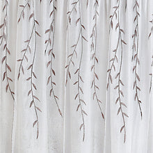 Kate Aurora Traditional Home 2 Pack Double Layered Embroidered Floral Sheer Curtains - 63 in. Long - White