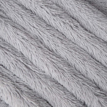 Kate Aurora Regal Luxe Oversized Ultra Soft & Fuzzy Lined Accent Throw Blanket - 50 in. W x 70 in. L - Light Gray