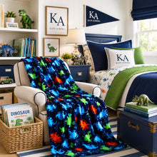 Kate Aurora Ultra Soft & Plush Oversized Dinosaurs Hypoallergenic Throw Fleece Blanket - 50 in, W x 60 in. L