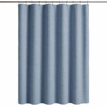 Kate Aurora Hotel Spa Collection Waffle Embossed Fabric Shower Curtain - 70 in. x 72 in. - Blue