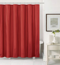 GoodGram® Basic PEVA Non-Toxic, Mold & Mildew Resistant Lightweight Vinyl Shower Liner - Red