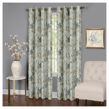 Kate Aurora Country Living 100% Thermal Lined Grommet Top Floral Room Darkening Curtains - 50 in. W x 63 in. L, Silver