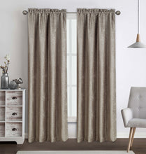 Kate Aurora 2 Piece Heavy Weight Light Filtering Rod Pocket Luxurious Royal Chenille Curtain Panels