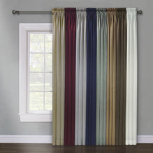 Kate Aurora Basic Faux Silk Rod Pocket Shimmery Sheer Single Window Curtain Panel - 52 in. W x 84 in. L - Gold
