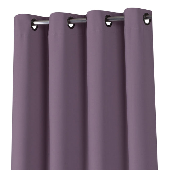 Kate Aurora Lavender 2 Piece Grommet Top Blackout Curtain Panels For Extra Long Windows - 90 in. Long