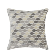 Kate Aurora 1 Piece Nolita Argyle Raised Chenille Ultra Plush & Fluffy 18"x 18" Filled Accent Throw Pillow With Removable Zip