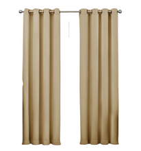 GoodGram 2 Pack: Hotel Thermal Grommet 100% Blackout Curtains - 52 in. W x 84 in. L, Cambridge Taupe