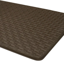 Kate Aurora Heavy Duty Non Slip Memory Foam Kitchen Mats - 18in W x 30in L, Brown