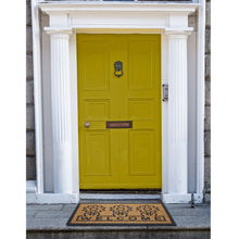 Kate Aurora Key West Welcome Daisies Coir Bristled Outdoor All Season Welcome Mat With Rubber Trim - 18"x30"