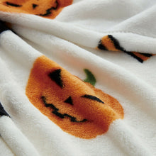 Kate Aurora Halloween Witches Pumpkins & Bats Ultra Soft & Plush Oversized Accent Throw Blanket - White
