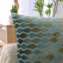 Kate Aurora 1 Piece Nolita Argyle Raised Chenille Ultra Plush & Fluffy 18"x 18" Filled Accent Throw Pillow With Removable Zip