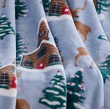 Kate Aurora Ultra Soft & Plush "Prancer" Christmas Reindeer Accent Throw Blanket - 50" x 60"