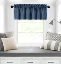 Kate Aurora Complete Coastal Hamptons Living Rod Pocket Textured Semi Sheer 3 Piece Window Curtain & Valance Set - 84 in. Lon